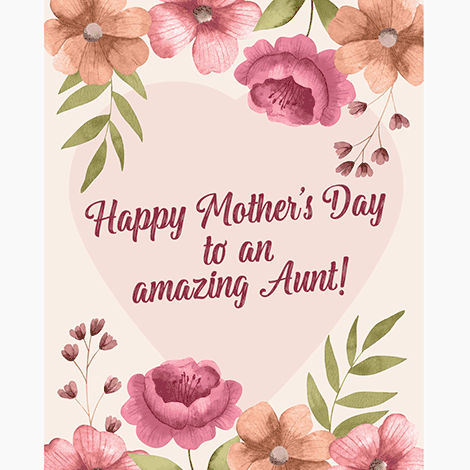 Amazing Aunt Mother's Day eCard